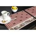 thumbnail image 5 of Placemats Set of 4 Washable,Rustic Country Star Red Lattice Placemat for Dining Table Decorations, Heat-Proof Table Mats for Kitchen Dinner Banquet Farmhouse Wooden Plank, 5 of 6