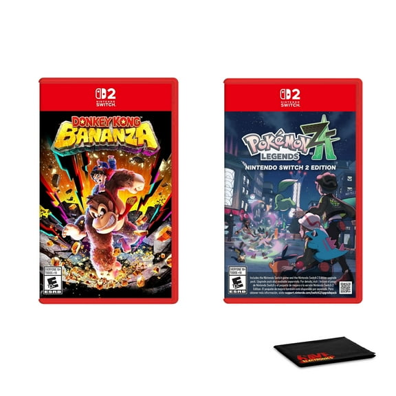 Nintendo Donkey Kong Bananza for Switch 2   Nintendo Pokémon Legends: Z-A   Microfiber Cleaning Cloth