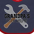 thumbnail image 4 of Inktastic Grandpa Little Helper Boys Baby Bib, 4 of 4