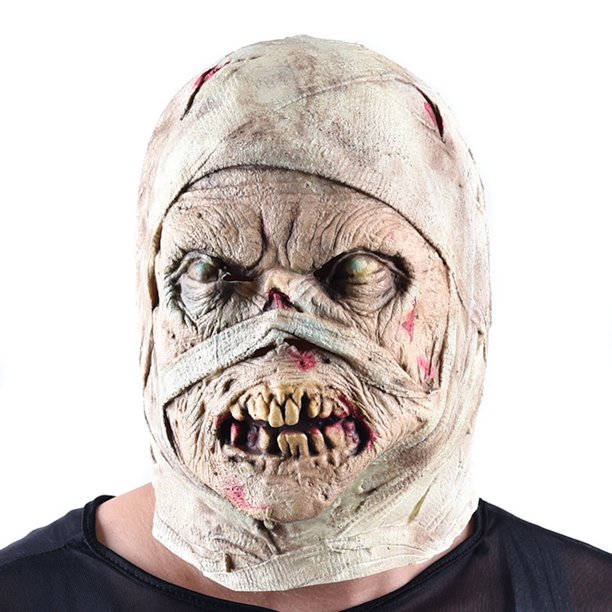 Máscara para cosplay, zombis, momias, látex, Halloween, carnaval, pascua