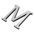 thumbnail image 1 of Uxcell 3D Acrílico Letras Espejo Calcomanías de Pared Letra M Autoadhesiva Señal de Letra para Decoración del Hogar Tono Plateado, 1 of 7
