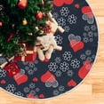thumbnail image 5 of FMSHPON Valentine's Day Romantic Love Heart Flower Xmas Christmas Tree Skirt Stand Mat for Holiday Party Decoration Indoor Outdoor 36 inches, 5 of 6