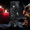 thumbnail image 2 of Halloween Tumbler 20 oz Travel Coffee Mug Sipder Web Print Skinny Tumblers with Lid and Straw Stainless Steel Insulated Coffee Cups Gift for Halloween, 2 of 6