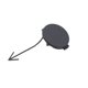 thumbnail image 1 of 1 pieza de cubierta de enganche de remolque de parachoques delantero de plástico, cubierta de gancho de tracción for Volkswagen VW Golf GTI MK6 5K0807241, color negro, 1 of 6