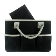 HILABEE Craft Storage Tote Bag Craft Organizer Bag Large Sewing Accessories Bag Crafts Supply Carrier Portable Storage Bag for Travel