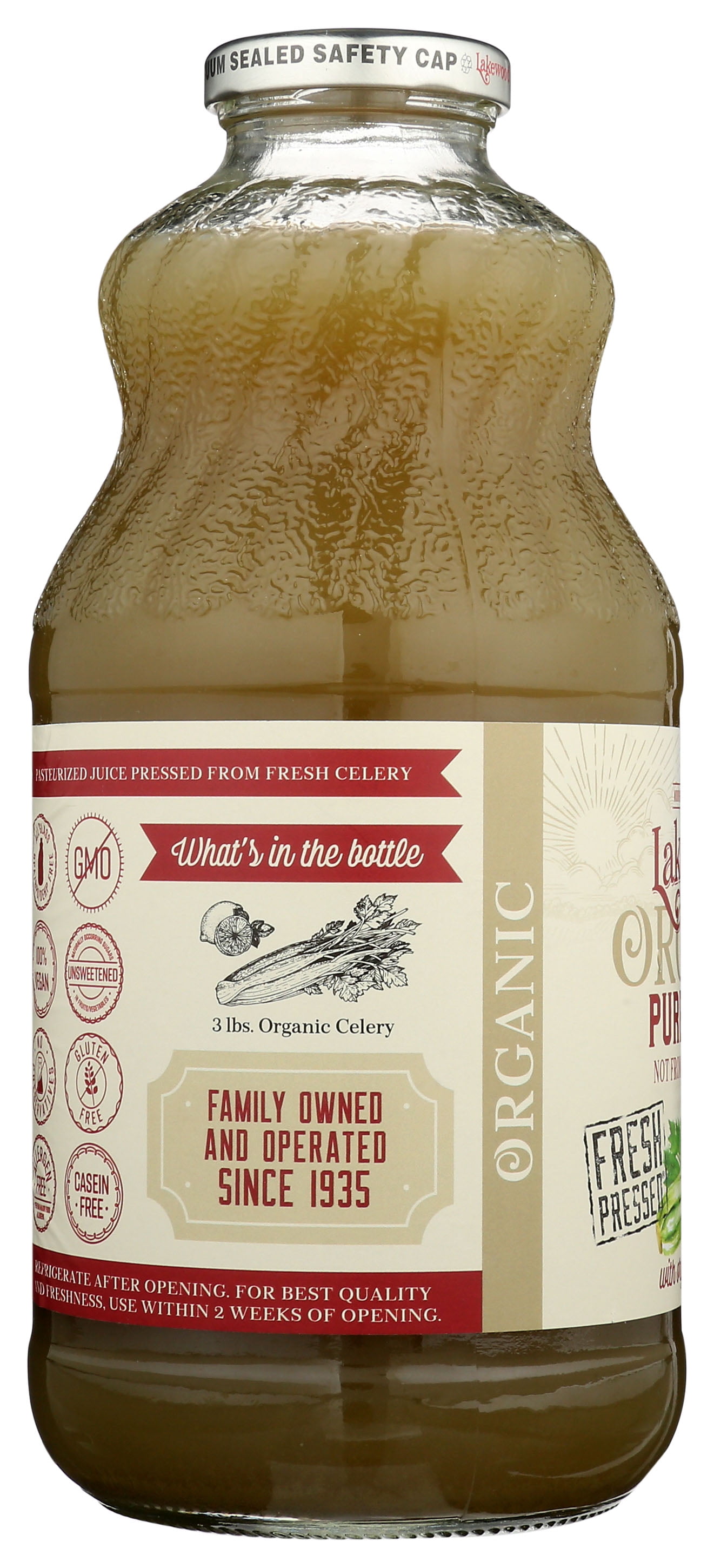 Lakewood Organic JUICE CELERY ORG, 32 FL OZ