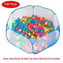 100 Pcs Plastic Kids Play Ball,Ocean Ball,Kids Ball Swim Pool Pit Toy Balls