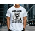 thumbnail image 6 of Funny Dad T-Shirt - Just A Dad Who Always Came Back With The Milk Tee with Raccoon Holding Milk - Father's Day Gift, Husband Dad Joke Shirt, Sarcastic Graphic Tee for Men, Papa Shirt, 6 of 7