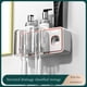thumbnail image 4 of Xihbxyly Juego de Portacepillos de Dientes, Diseño de Montaje En Pared, Dispensador Automático de Pasta de Dientes Integrado, Organizador de Baño para Varios Cepillos de Dientes, Fácil Instalación, B, 4 of 5