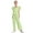Light Green, variant on TSSOE Kids Girls 2 Piece Summer Casual Outfit Self-Tie Bowknot Peplum Tops Shirts with Wide Leg Pants Set Khaki 13-14