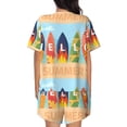 thumbnail image 3 of Picia Hello Summer3 Pajamas Sets for Women Soft Short-Sleeved Pjs with Lounge Shorts Two Piece Sleepwear-4X-Large, 3 of 9