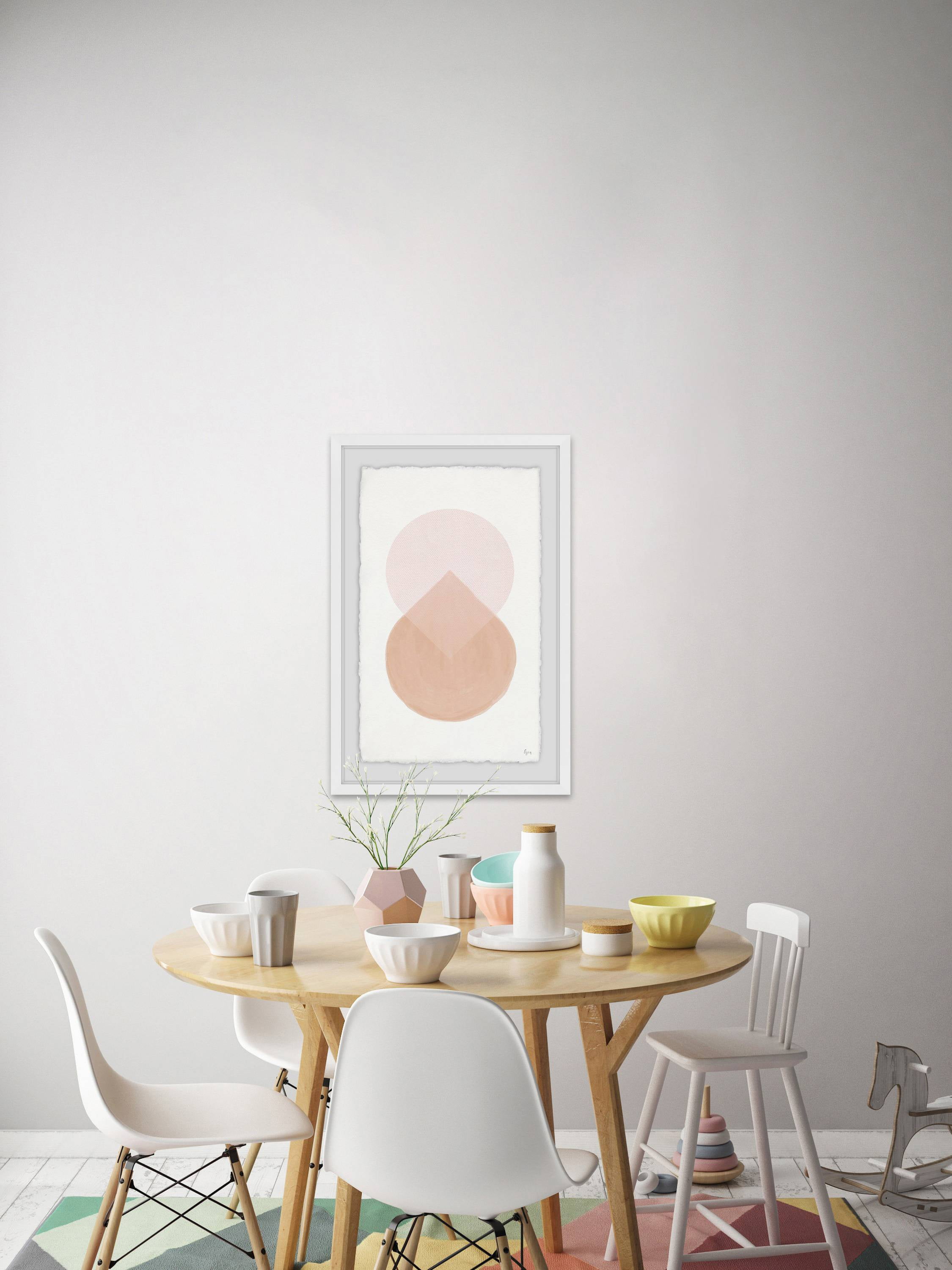 Floating Drop Framed Painting Print