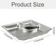 thumbnail image 2 of Stainless Steel Snack Plate With Vinegar Bowl Dumpling Plate Restaurant Compartment Fruit Plate, 2 of 5