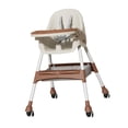 thumbnail image 4 of Silla Alta para Bebé, Trona Portátil, Asiento Compacto Y Ancho, Actividades Al Aire Libre, Silla de Comedor Multifuncional para Niños Pequeños para Ju marrón, 4 of 8