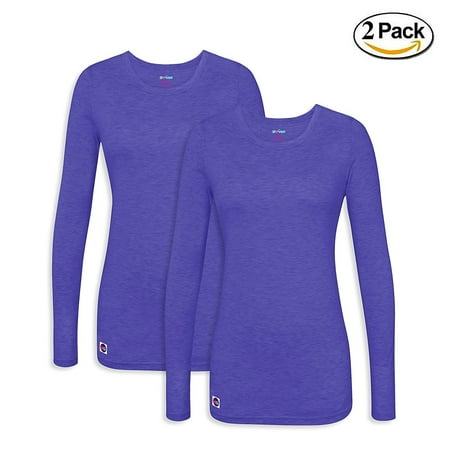 

Sivvan 2 Pack Womens Comfort Long Sleeve T-Shirt / Underscrub Tee