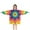 Colorful Rainbow Tie-1, variant on Colorful Striped Pattern Blanket Hoodies for Kids 6-13YR Oversize Wearable Blanket Hoodies for Boys Girls Teens