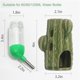 thumbnail image 2 of 1 verde 2 en 1 botella de agua de cactus bebedero para hámster vertical, 2 of 5