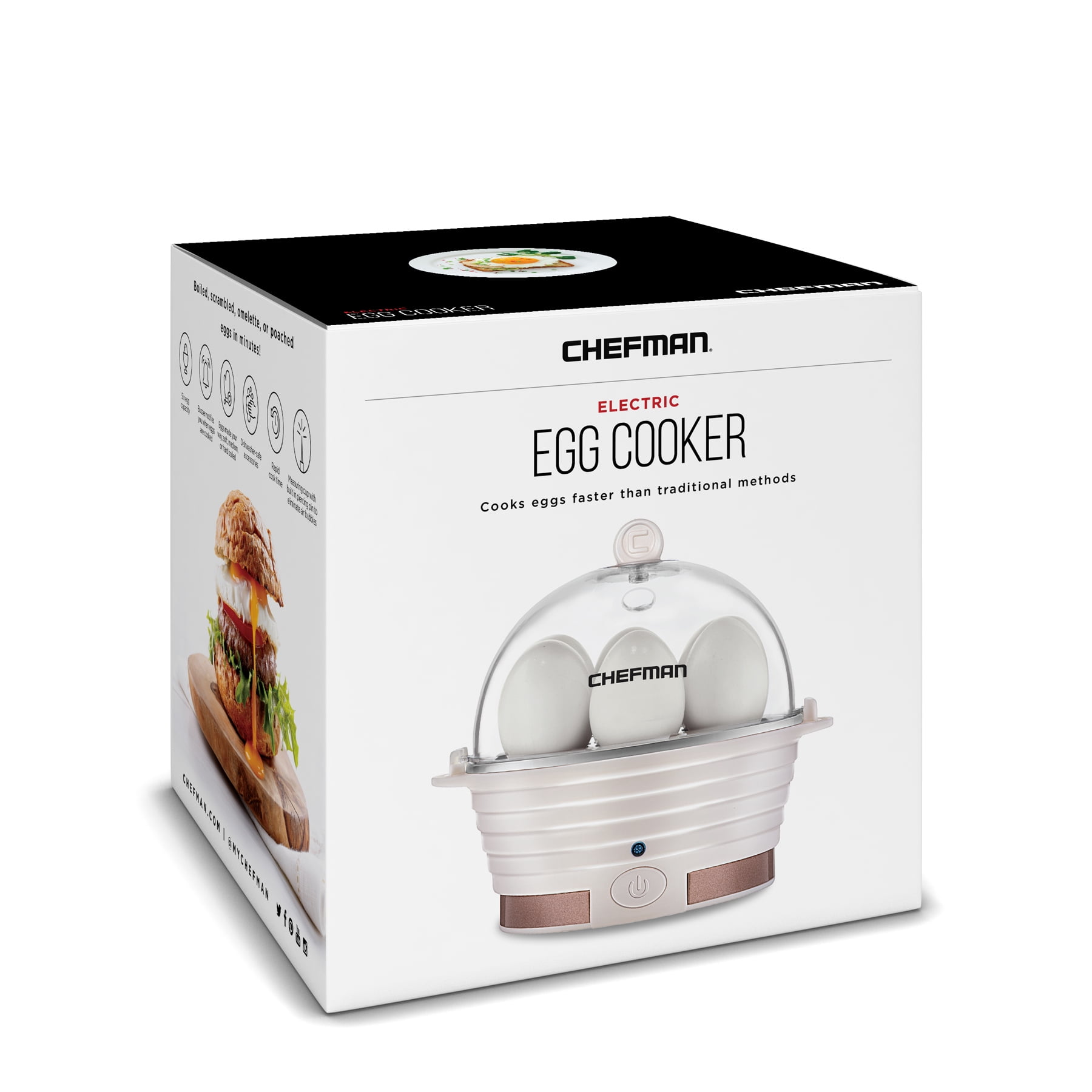 Chefman Egg-Maker Rapid Poacher, Food & Vegetable Steamer $8.00