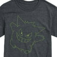 thumbnail image 3 of Pokémon - Gengar Big Face - Men's Short Sleeve Graphic T-Shirt, 3 of 5