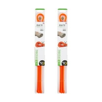 Nite Ize Gear Tie Reusable Rubber Twist Tie - Bendable Rubber Ties for Indoor & Outdoor Use - Reusable Multipurpose Twist Ties for Organizing & More - 32", Bright Orange (2 Pack)