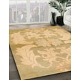 thumbnail image 3 of Ahgly Company Machine Washable Indoor Square Abstract Yellow Area Rugs, 6' Square, 3 of 7