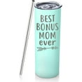 thumbnail image 6 of Mothers Day Gifts for Mother In Law Best Bonus Mom Gifts From Daughter Son in Law 20oz Green Travel Cup Gift Set for Stepmom Christmas Birthday Presents for Stepmother Tumbler, 6 of 6