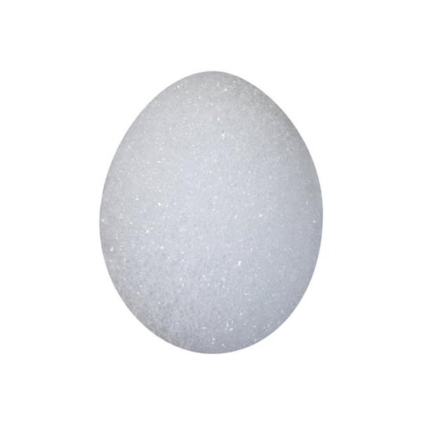 Egg Styrofoam Shape, 3.16 x 2.312 in., White Pack of 4