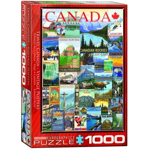 Eurographics Travel Canada Vintage Ads Puzzle (1000 Pièces)