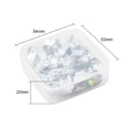 thumbnail image 4 of 1box 40pcs 4 style Electroplated Glass Pendants Silver Bottom Faceted Heart & Snowflake Mixed color 14x12~14x8mm Hole: 1~1.5mm 10pcs/style, 4 of 8