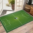 thumbnail image 3 of Sports Field Area Rugs, Soccer Football Pitch Carpet, Washable Non Slip Low Pile Soft Rug for Living Room Bedroom Decor Mat 4x5ft, 3 of 8