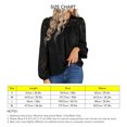 thumbnail image 2 of Top de Mujer ANGGREK Camisa de Gasa Femenina Manga Larga Suelta Negro L, 2 of 6