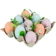 thumbnail image 4 of Northlight Pastel Easter Eggs with Carton Decoration - 6.25" - Set of 9, 4 of 6