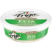 Frigo Crumbled Feta Cheese, 5 oz Refrigerated Plastic Cup