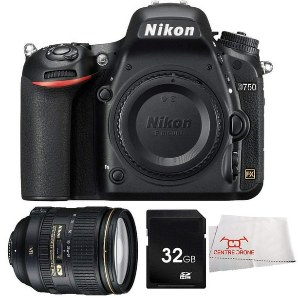 Nikon D750 FXformat Digital SLR Camera Body (1543) + Nikon 24120mm f