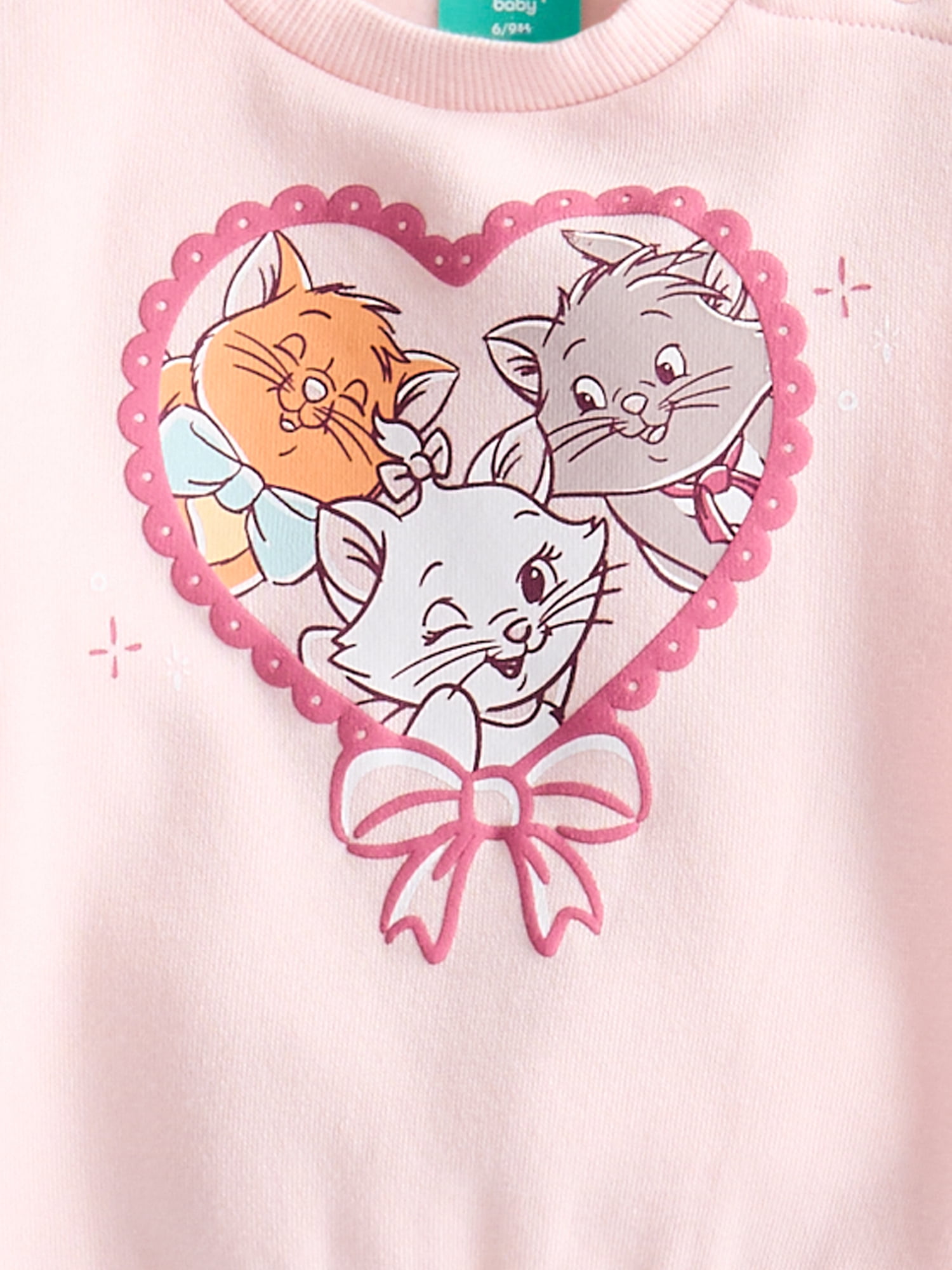 Disney Aristocats Baby Girls' Fleece Sweatshirt and Joggers Set, 2-Piece, Sizes 0/3M-24M
