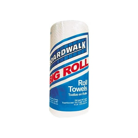 Boardwalk Kitchen Roll Towel  2-Ply  11 x 8.5  White  250/Roll  12 Rolls/Carton -BWK6273