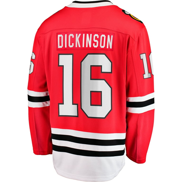 Men's Fanatics Jason Dickinson Red Chicago Blackhawks Home