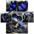 thumbnail image 2 of Renewold Sea Turtle Galaxy Blue Car Seat Covers for Women Men Steering Wheel Cover Headrest Cover Cup Coasters Handbrake Cover Gear Shift Cover Universal Fit Most Car SUV Van, Easy to Install, 2 of 7