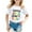 White, variant on Girls T shirts Short Sleeve Crewneck Back to School Print Graphic Tees Casual Comfortable T-Shirts for Girls Size 3-4Y