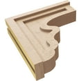 thumbnail image 6 of 4"W x 16"D x 16"H Thin Highland Rough Cedar Woodgrain TimberThane Corbel, Primed Tan, 6 of 6