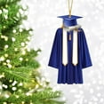 thumbnail image 6 of Sunxin Blue 2025 Graduation Uniform Decorative Pendant2D Flatten Acrylic Ornament Graduation Ornament 2025 College Graduation Grad Class of 2025 High School Graduation, 6 of 9