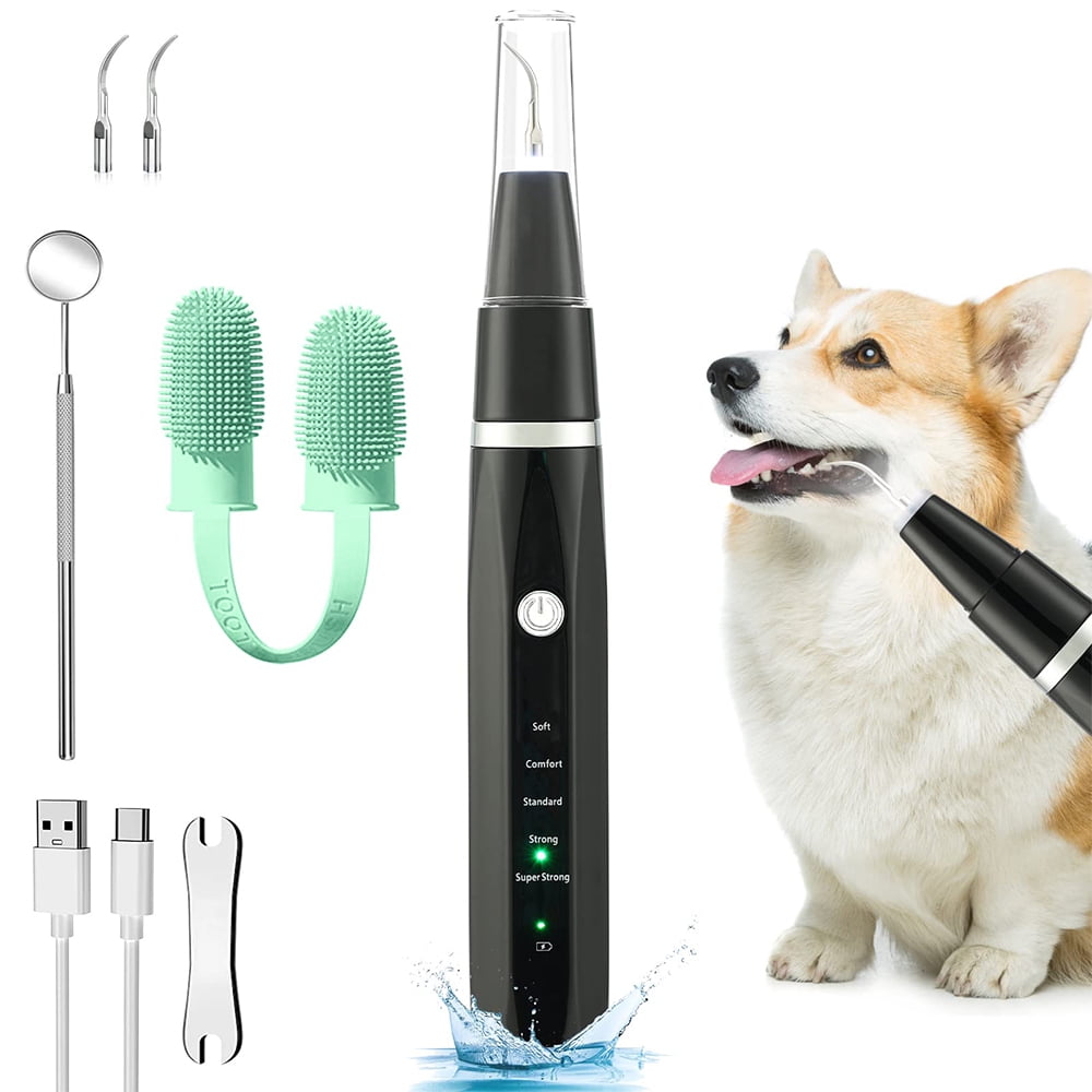Ugerlov Ultrasonic Tooth Scaler for Dogs,Dog Toothbrush to Remove