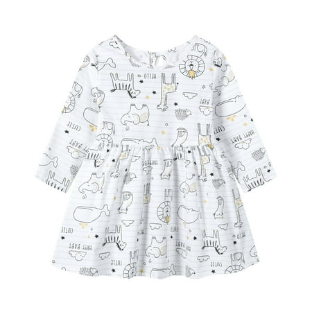 

Gotyou Girl s Floral Dress Toddler Kids Long Sleeve Spring Summer Sundress