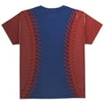 thumbnail image 2 of Baseball League Blue and Red All Over Youth T Shirt Multi YLG, 2 of 2