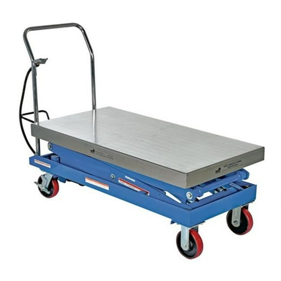 Vestil AIR-1500-D Air Steel Cart- 24 x 47 in. - 1500 lbs