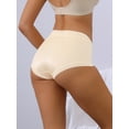 thumbnail image 2 of Unique Bargains Women's Full Coverage Mid-Waisted Briefs Underwear Small Beige, 2 of 6
