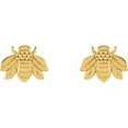 thumbnail image 2 of FB Jewels 14K Yellow Gold Bumblebee Earrings, 2 of 2