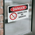 thumbnail image 4 of Diesel Fuel No Smoking OSHA Danger Vinyl Decal Label 10 Inch x 7 Inch - 10 Pack, 4 of 6