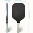 thumbnail image 4 of T700 Friction Rough Surface Carbon Fiber Pickleball Paddle, For Professional Training, 1pc and 1pc Set, 2pcs Set, 4 of 11