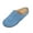 Sky Blue, variant on Mules for Women Slip On Flats Closed Round Toe Backless Loafers Suede Like Minimalist Classic Casual Dressy Office Comfort Summer Walking Shoes